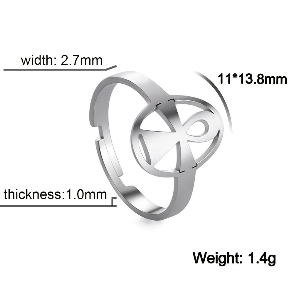 Cazador 2026 Trend Cross Ring Gold Color Open Finger Rings for Women Christian Jesus Stainless Steel Jewelry Friends Gifts New