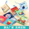 Baby Cloth Book Early Education Toy 4 Pages 8 Sides Palm Book Can Not Be Torn Animal Characters Cognition Baby Cloth Book
