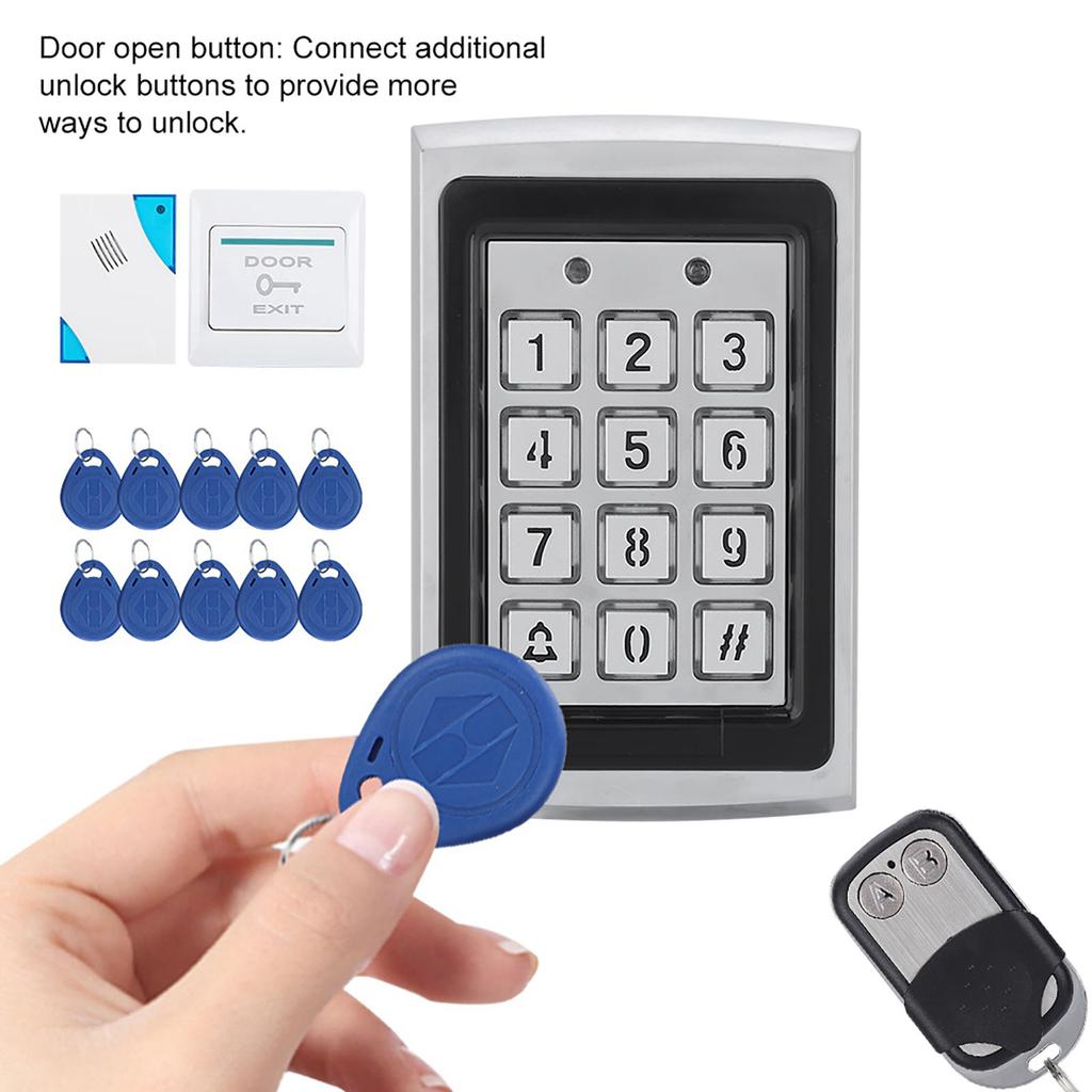 Electric Magnetic Door Lock Access Control Card Password Door Security System Kit