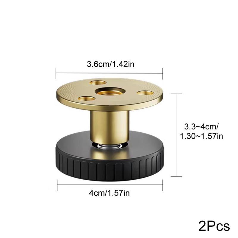 2pcs Feet Mat Cabinet Steel+Plastic Sofa Chair Leg Pad Table Floor Protector Screw-in Height Adjustable Bed Furniture