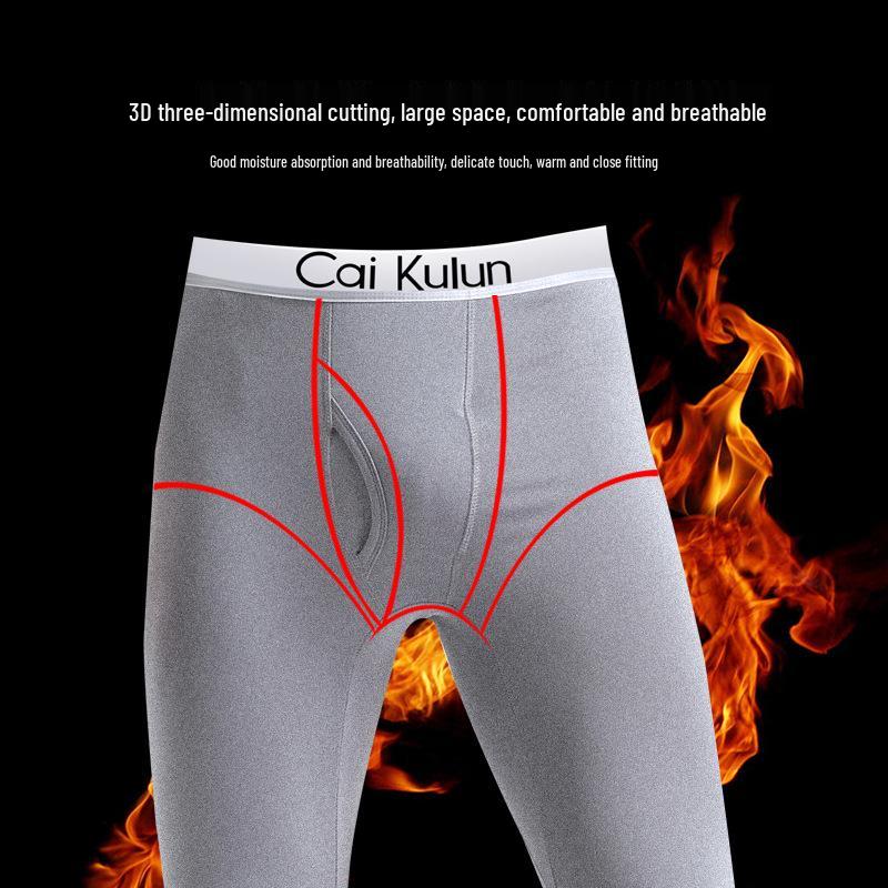 Мужские базовые брюки большого размера на флисовой подкладке для осени - Толстые, теплые и стильные