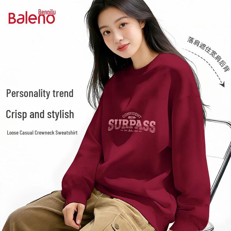 Baleno Women's Crew Neck Pullover Graphic Sweatshirt