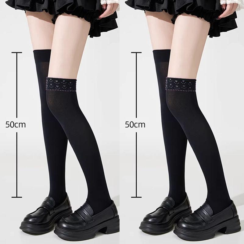 Cat Paw Silicone Dot Grip Over Knee Socks Spring Summer Solid Compression Thigh High Stockings For Women Girls Jk Aesthetic New