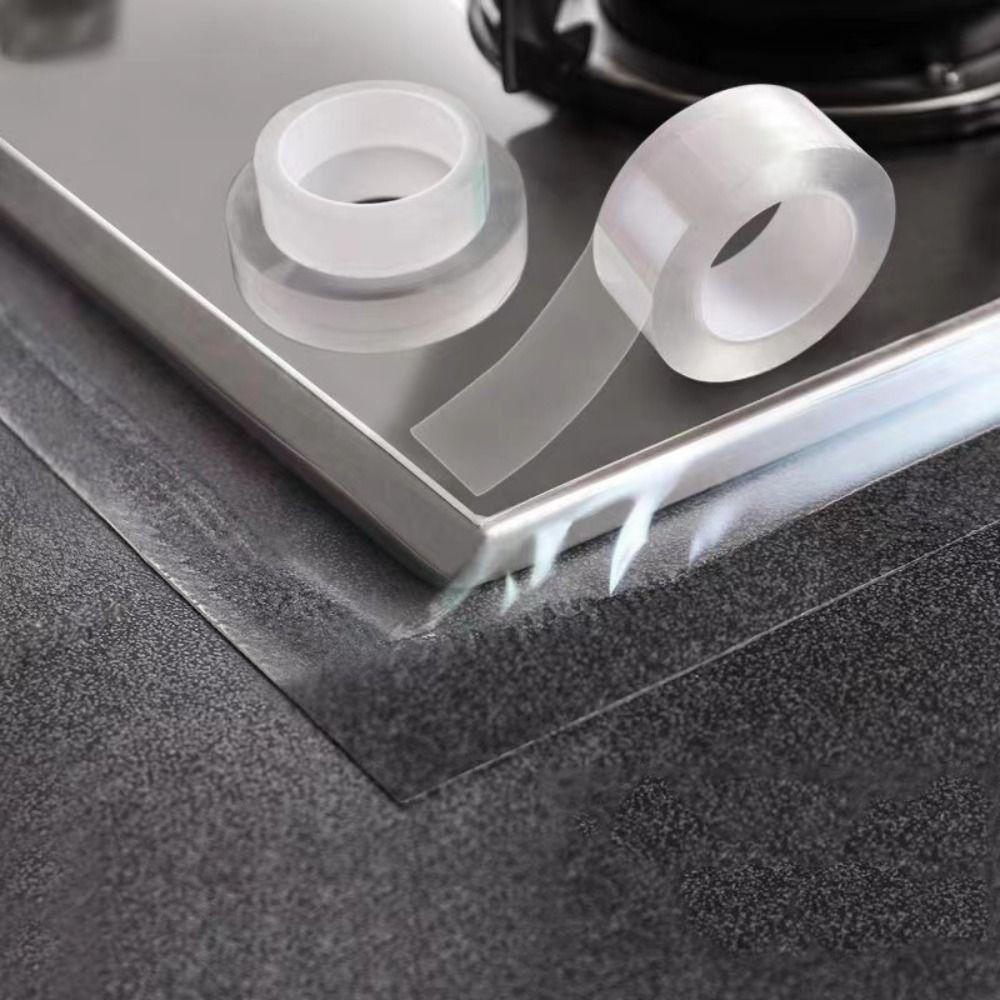 Self Adhesive Kitchen Sink Waterproof Sticker Waterproof Nano Tape Bath Sealing Strip Toilet Gap