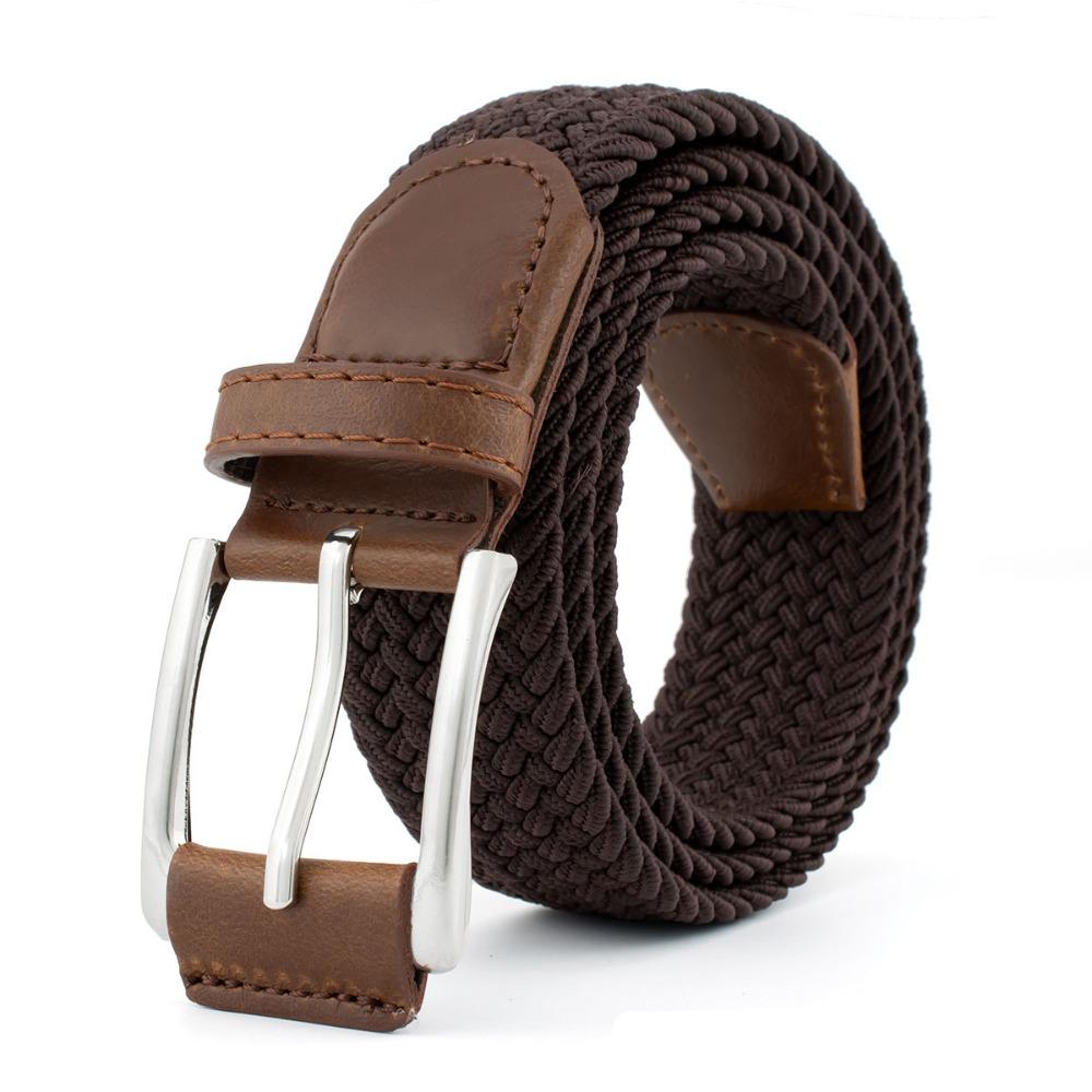 Adjustable Weave Belt Men Waistband Braided Waist Belt Fashion Nylon Woven Belts Male