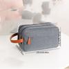 1pc Simple Double Layer Wash Bag Toiletry Bag For Business Trip Short-distance Trip, Travel Accessories Storage Bag, Handbag
