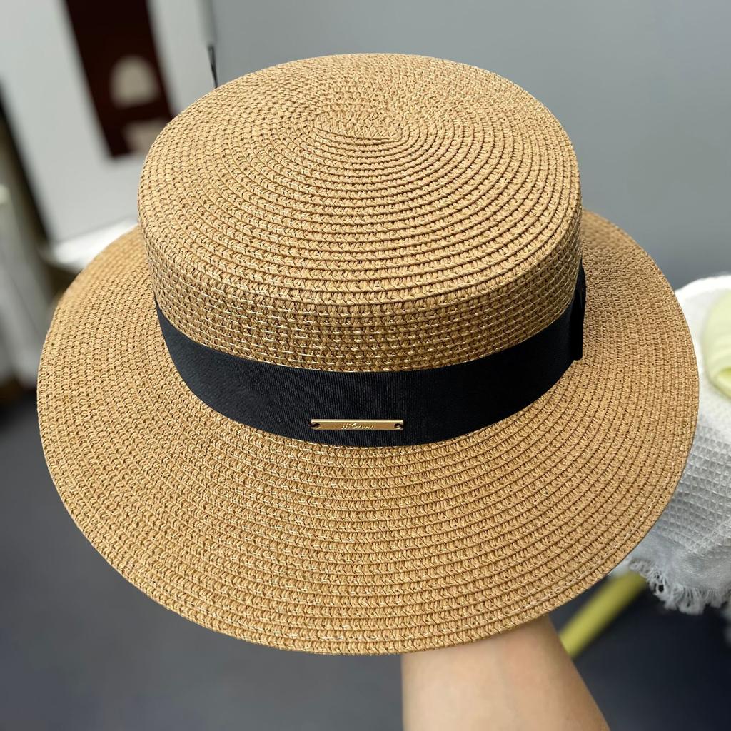 Seaside Beach Hat Lace Straw Hat Children Summer Visor Breathable Sunscreen Bucket Hat Vacation Style Straw Hat
