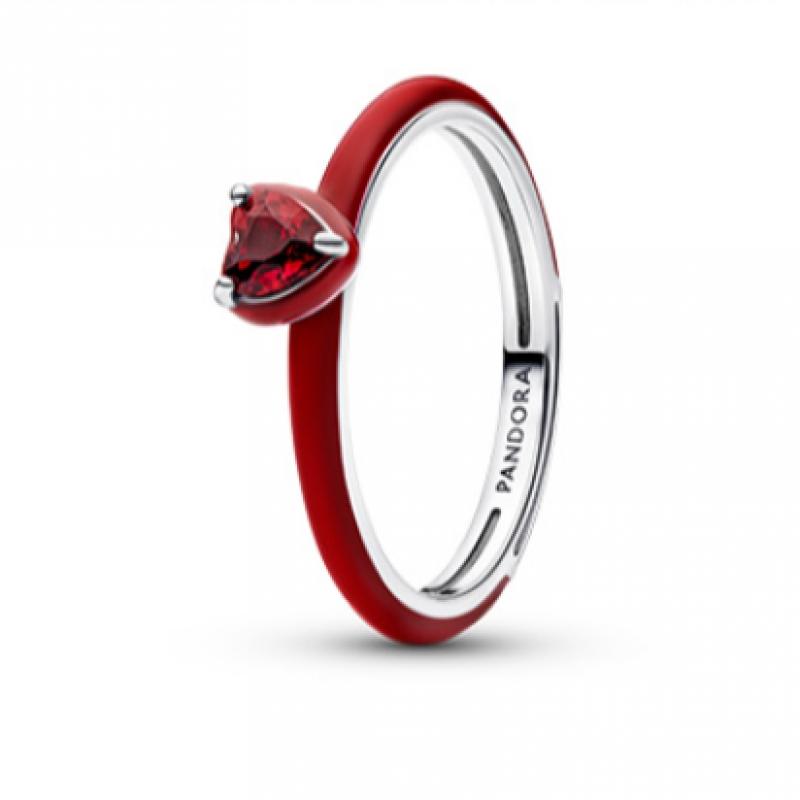 Pandora Кольцо с красной чакрой сердца 193088c05