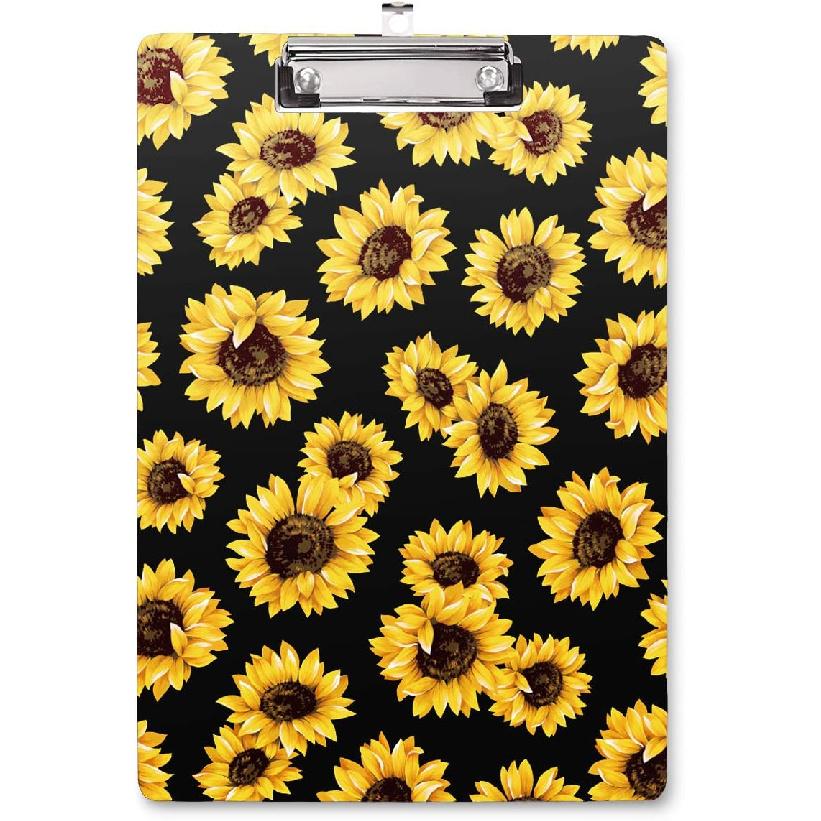 WAVEYU Cute Clipboard, Decorative Office Fashion Hardboard Wood Nursing Clip Board for Standard A4 Letter Size for Students, Women,12.5"x 9",