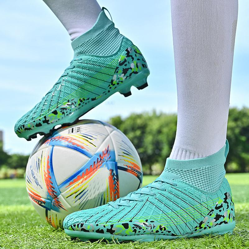 34-45 унисекс футбольные бутсы большие футбольные бутсы из ПВХ мужские тренировочные специальные детские с длинными ногтями AG детские игровые тренировочные футбольные бутсы