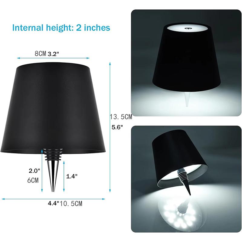 Беспроводная лампа для бутылок вина, светодиодная лампа для бутылок, портативная сенсорная настольная лампа с сенсорным управлением 3 цветов и плавной регулировкой яркости, ночник для декора бара и вечеринки