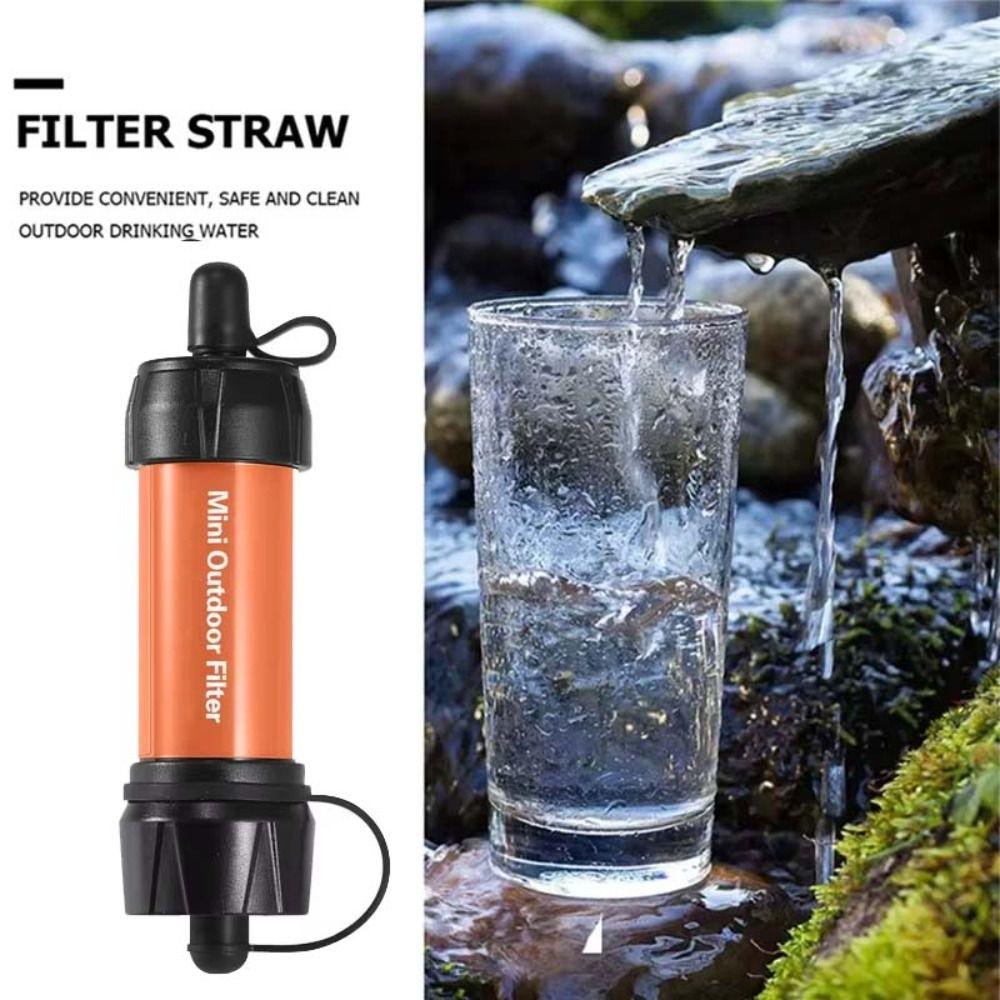 Straw Mini Water Filter Straw Mini Drinking Water Filtering Straw Emergency