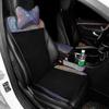 Универсальная подушка для сиденья с бриллиантами, белые цветные стразы, передняя и задняя спинка, коврик, плюшевый теплый защитный коврик, автомобильные аксессуары