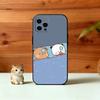 Sweet YiEr & BuBu Phone Case For iPhone 17,16,15,14,13,12,11 Plus,Pro Max,XS,Soft Silicone Black Cover