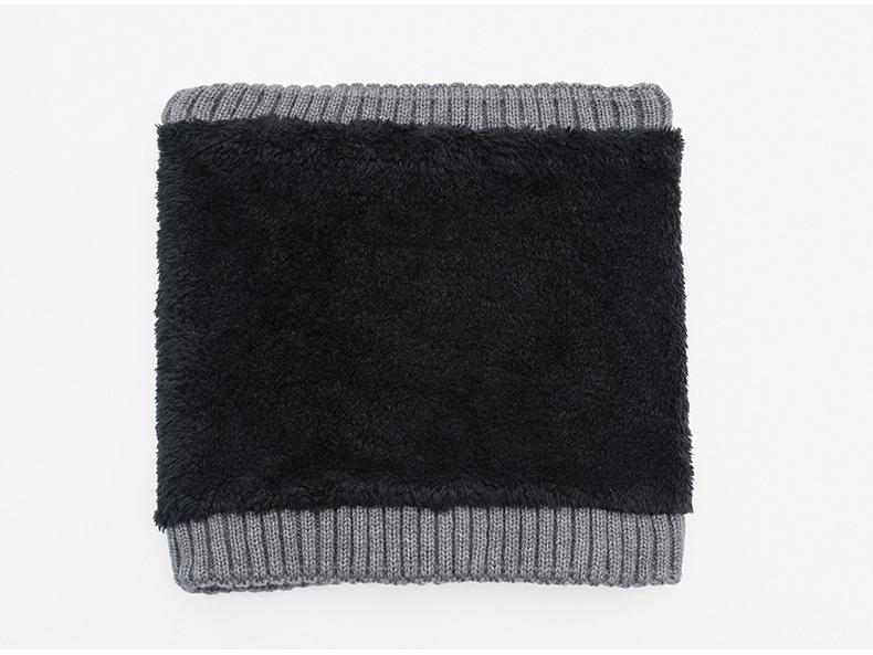 Мужской модный зимний шерстяной трикотажный шарф для шеи