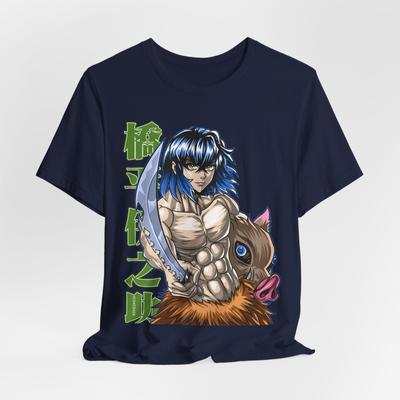 Inosuke Anime Graphic T-Shirt Mens Womens Tees Top Tee Tops, Unisex Shirt, Demon Slayer Fan Gift, Manga Character