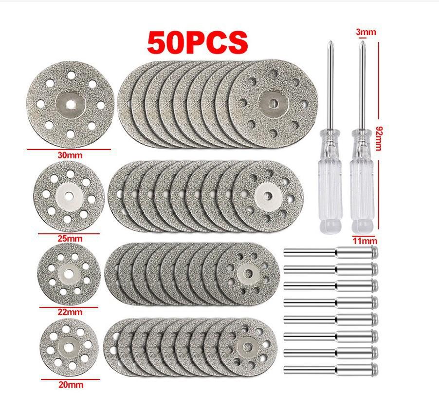 High-Speed Steel Saw Blades Set for Woodworking - Small, Thin Cutting Blades for Electric Grinders and Drills