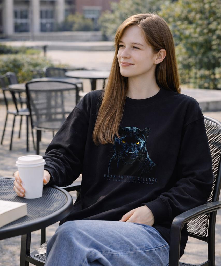 OHP Ohpxgoodd4 Roar In Silence Crew Neck Long Sleeve T-Shirt