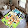 Fox Forest Night Area Rug Perfect for Living Rooms Outdoor Dining Room Decorate room Antislip Carpet Anime Office Decor Spiritual Gift