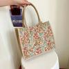 2025 New Canvas Tote Bag Large Capacity Women's Korean Cotton and Linen Commuter Packaging Lunch Box Bag