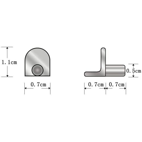 YFFSFDC 50-Piece Set of Insertable Shelf Dowels, Shelf Support Pins, Metal Shelf Supports for Home Hardware, Wardrobe, Cabinet, Concealed Partition Tr