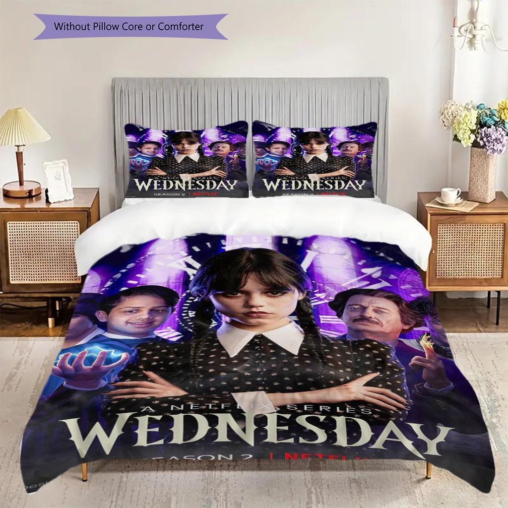 Wednesday New Series Season Bedding 1 Duvet Cover 2 Pillowcase Without Core Christmas Birthday Gift Duvet Cover And Pillowcase