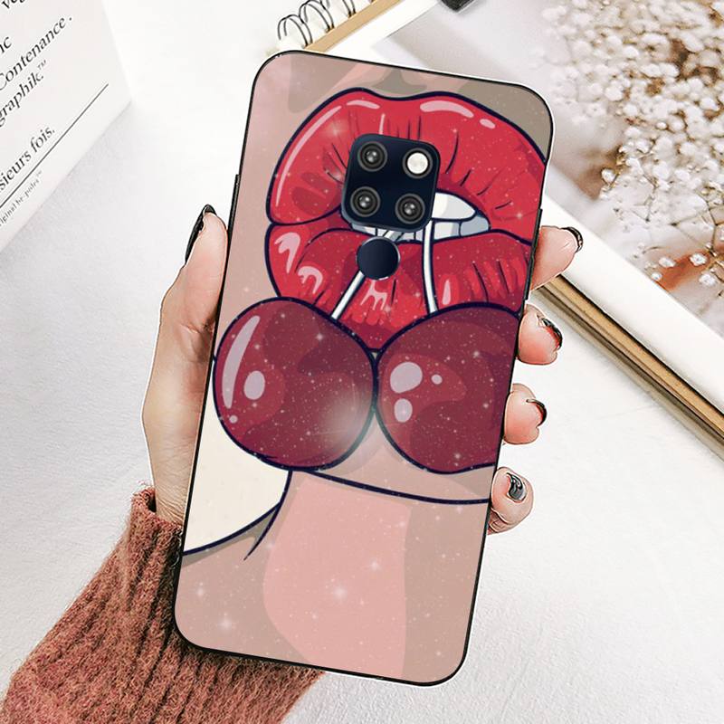 YNDFCNB Красный вишневый летний фруктовый чехол для телефона Huawei Mate 20 10 9 40 30 lite pro X Nova 2 3i 7se
