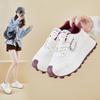 Женские Повседневные Кроссовки в Стиле 'Dad Sneakers' Удобные Массивные Кроссовки на Платформе Беговые Кроссовки Нескользящие На Шнуровке Дышащие Обувь для Ходьбы Женская Тренировочная Теннисная Обувь