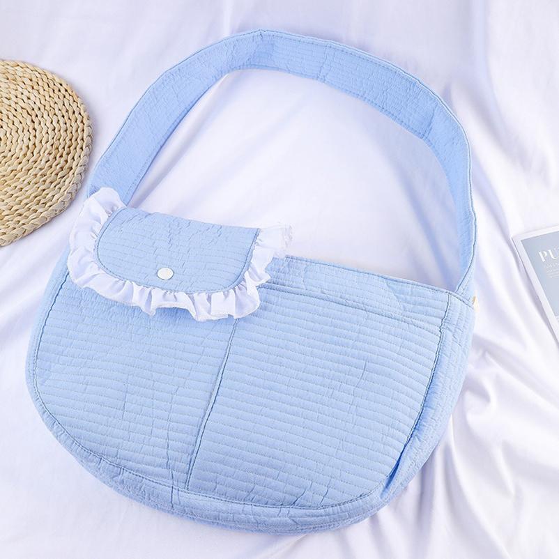 Переноска для домашних щенков, уличная дорожная сумка на плечо для кошек и маленьких собак, сетчатая Оксфордская одинарная удобная сумка на слинге, сумка-тоут