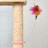 Silicone Collar Cat Teaser, Pet Collar Cat Teaser, Spring Bell Feather Cat Teaser, Cat Toy