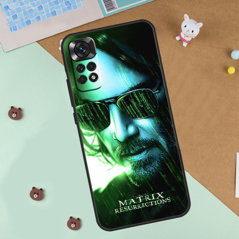 Matrix 4 Art Case For Xiaomi Redmi Note 13 14 9 10 11 12 Pro 10S 11S 12S Cover For Redmi 13C 10C 12C 14C