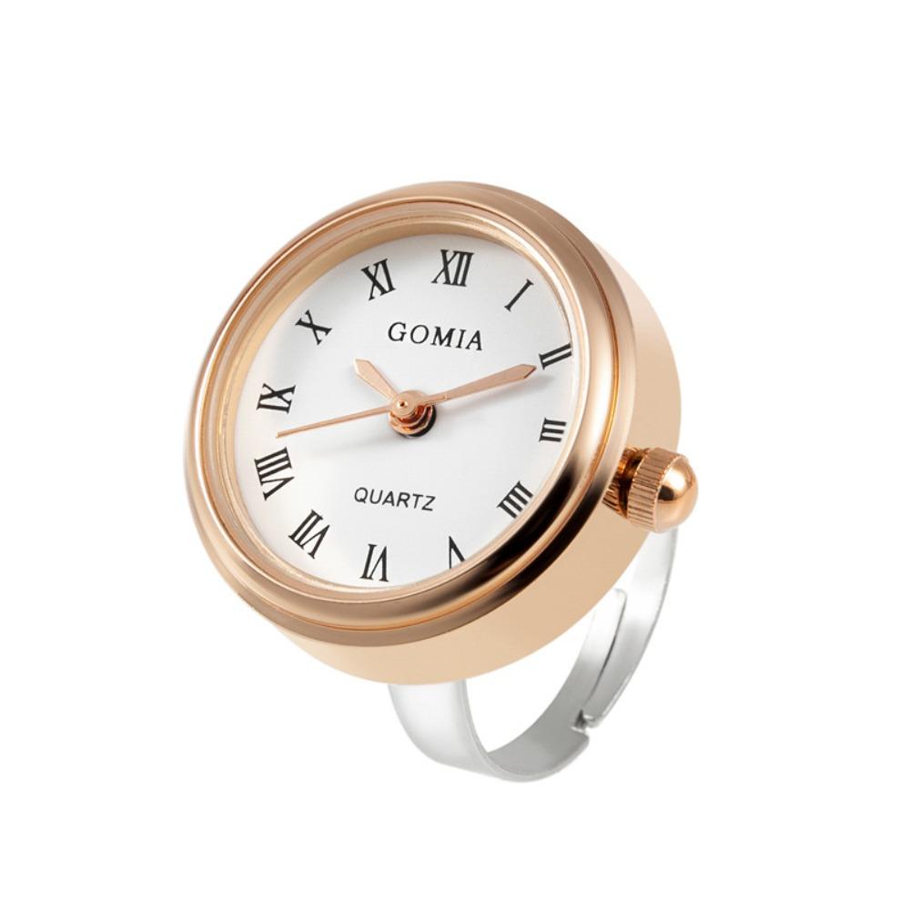 Ретро Мини Парные Часы Кольцо Круглый Подарок Кольцо на Палец Часы Парные Часы Кварцевые Часы Женские