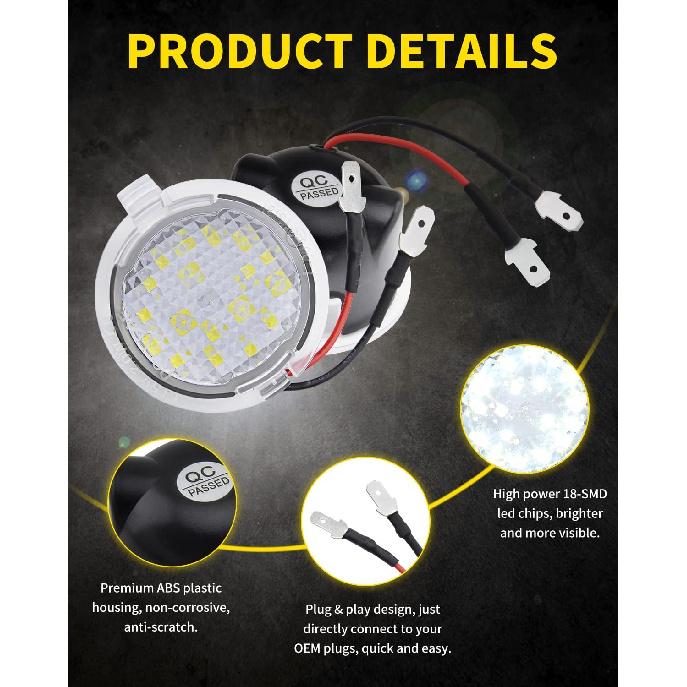 Светодиодные фонари подсветки боковых зеркал, совместимые с Ford F150 Explorer Edge Expedition Flex Taurus X, аксессуары для замены указателей поворота на зеркалах