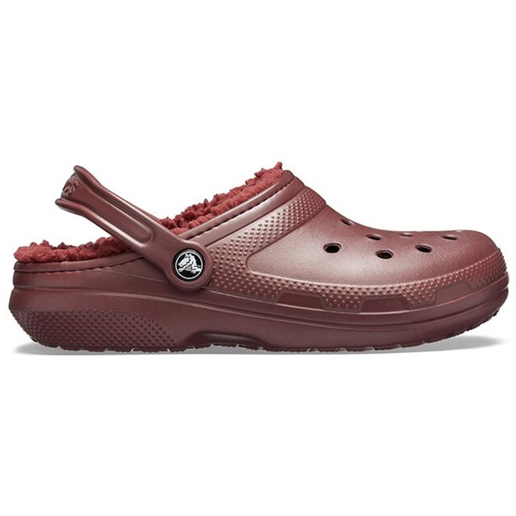 Crocs Классические клоги Eva Классические теплые хлопковые перфорированные клоги Клоги унисекс Бордовый 203591-60U