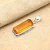 Citrine Gemstone Handmade 925 Solid Sterling Silver Jewelry Pendant For Her