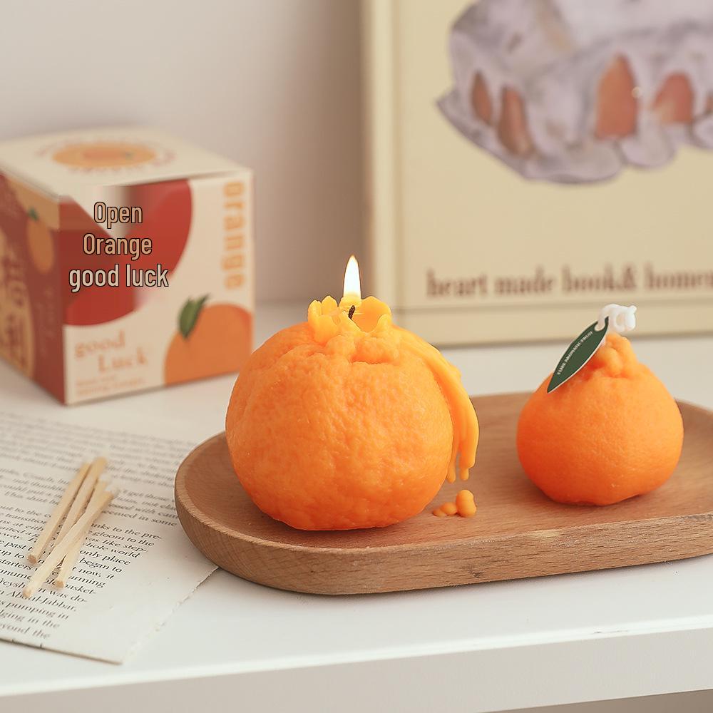 Свадебная ароматерапевтическая свеча с ароматом апельсина - Персонализированные ароматизированные сувениры и подарки