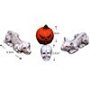 Skeleton Dog Skull Pumpkin Skeleton Skull Ornament Mini Pumpkin Ornament  Halloween Decor Gifts
