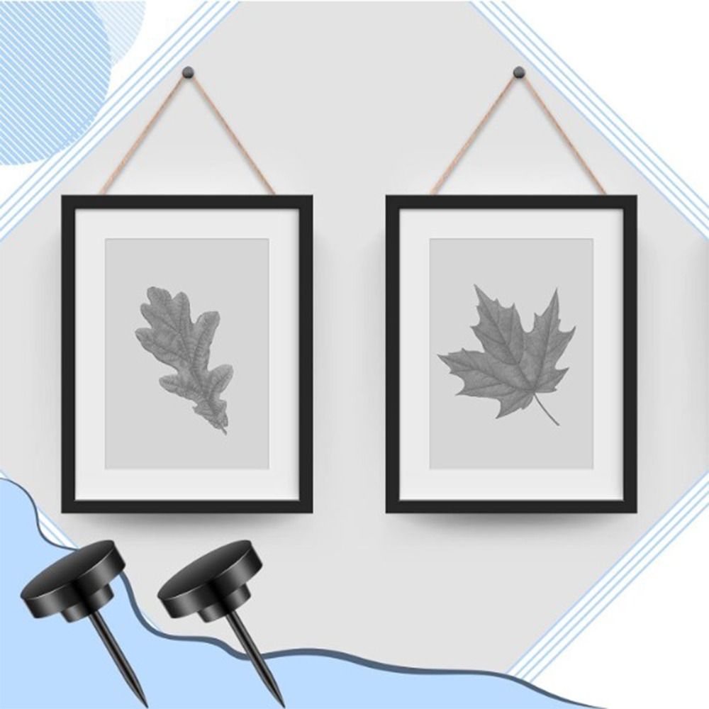 50 шт. Черные I-образные гвозди Металлические Ручные Позиционирующие Иглы Креативные Гвозди с Большой Головкой Офис