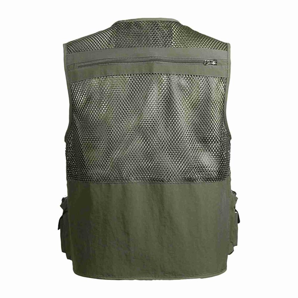 Breathable Mesh Travel Vest with 16 Pockets Summer Vest Durable Outdoor Vest Travel