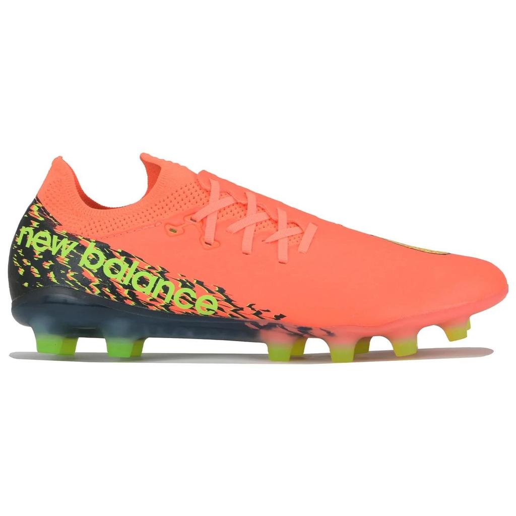 New Balance Furon V7 Pro Круглый носок Шнуровка HG (Резиновые короткие шипы) Обувь для футбола на твердом грунте, искусственной траве, натуральной траве, мужская футбольная обувь SF1HDF7