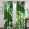 3D Tropical Printed Curtains for Living Room Nordic Green Leaves Palm Polyester Curtain for Bedroom Window Treatments