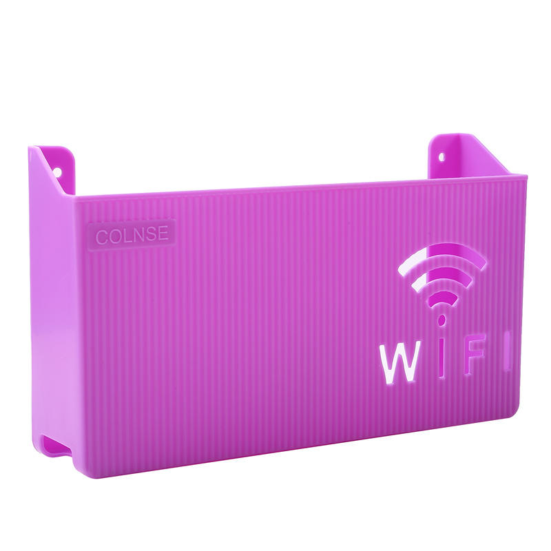 Wireless Wifi Router Shelf Storage Box Wall Hanging ABS Cable Power Bracket Organizer Box Household Living Room Decoration