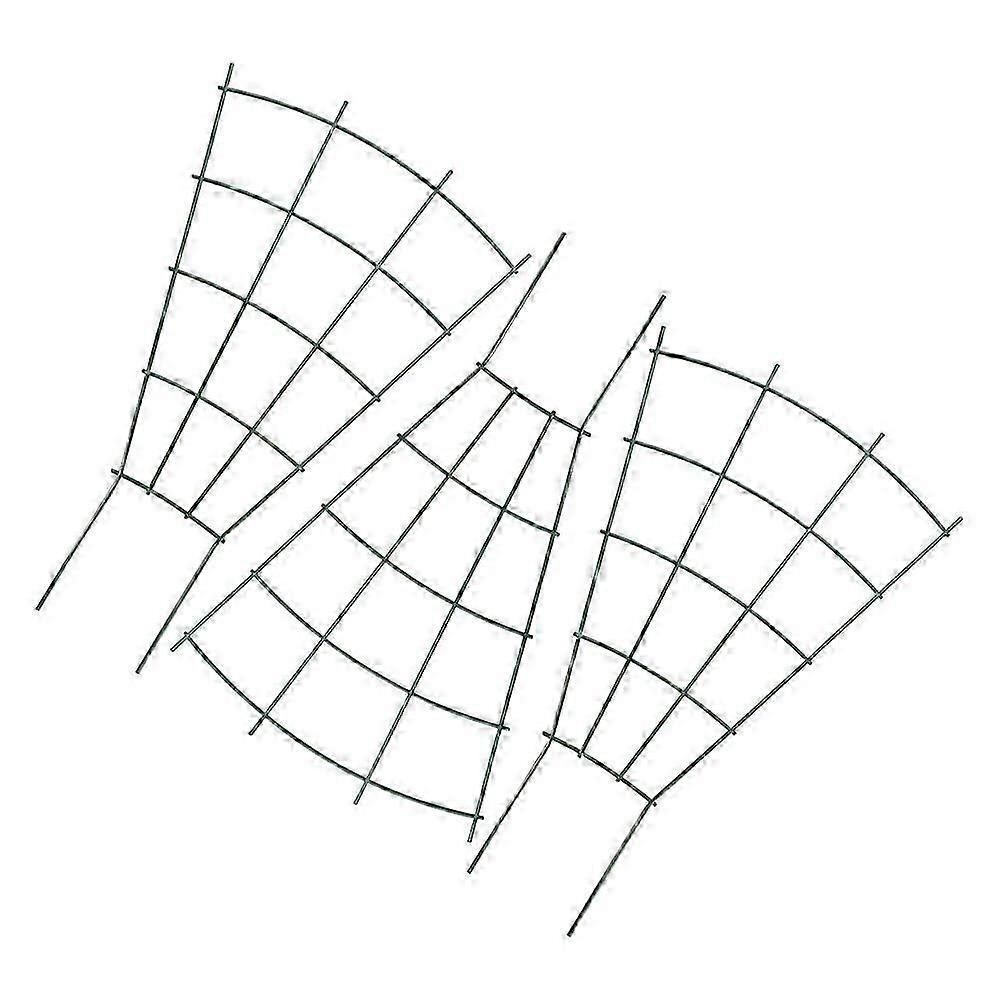 Metal Trellis for Climbing Plants Green Plant Support 3Pcs for Garden Use