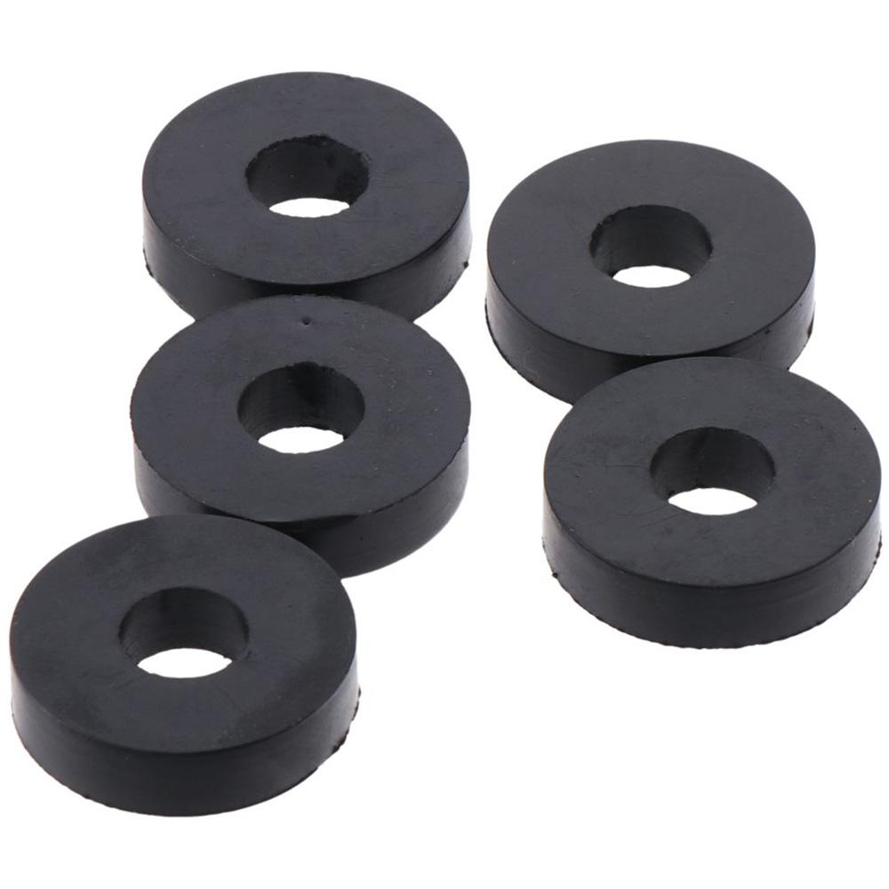 8pcs Black Isolation Pads Rubber Spacers Washers Sturdy Round Washers  Home