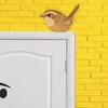Деревянный дверной топпер в виде птицы, реалистичный угловой рамка-знак для украшения стены дома, подарок на новоселье для любителей птиц