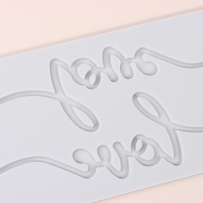 1 шт. силиконовый коврик с надписью «Любовь» для торта-помадки, мусса, шоколадного торта, силиконовый коврик для кружева, кухонные принадлежности «сделай сам», инструменты для выпечки