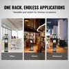 Foldable Magazine Display Rack 4 Pocket Brochure Literature Display Stand