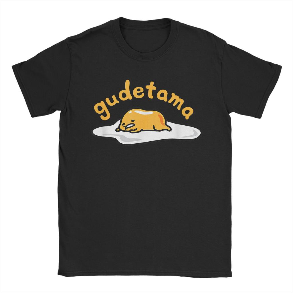 Повседневная футболка Gudetama "Вы заслужили поспать" для мужчин, с круглым вырезом, короткий рукав, хлопковый летний топ