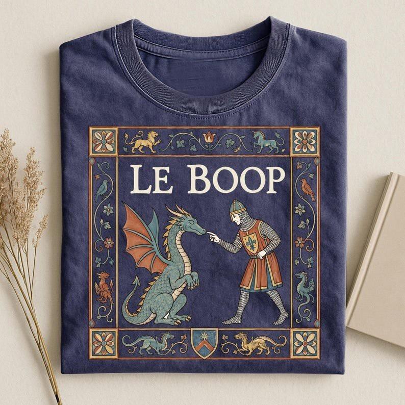 Persian Le Boop Dragon Shirt, Medieval Tee, Funny Knight and Dragon shirt
