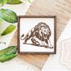 ПЭТ трафареты для рисования и раскрашивания с вырезами, для DIY скрапбукинга, фотоальбома, Лев, 30x30 см